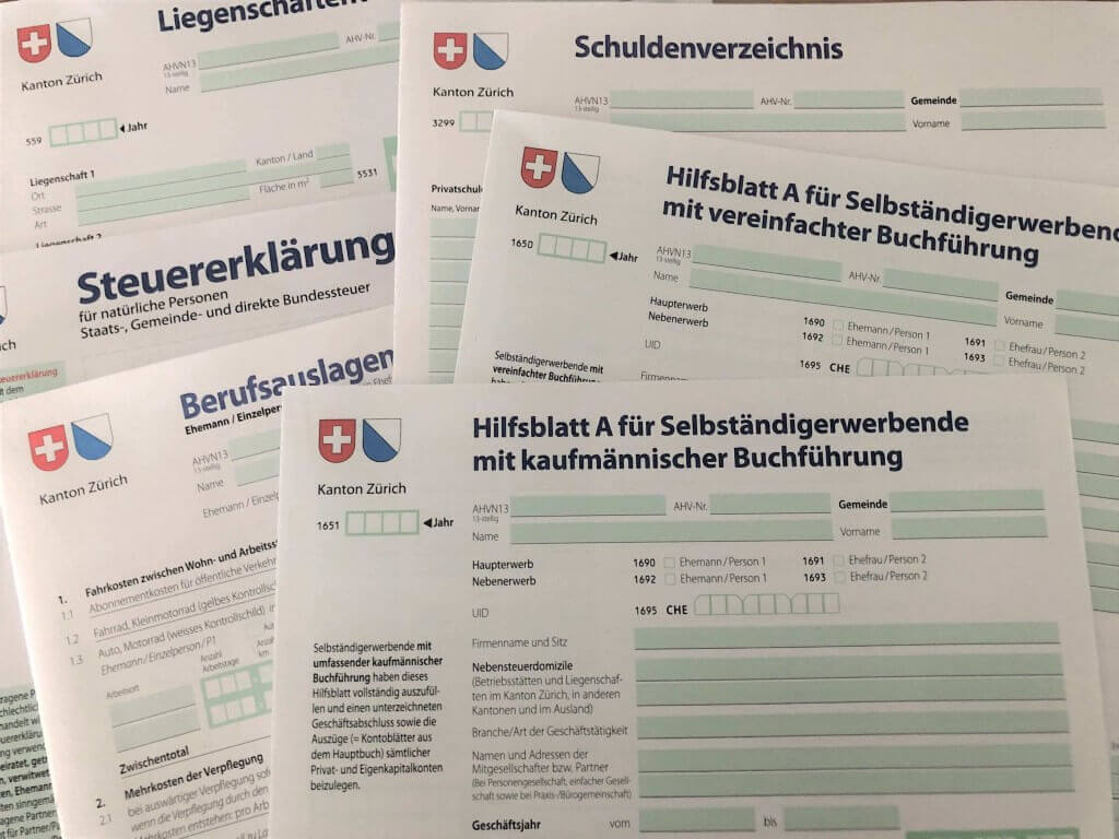 Formulare Steuererklärung